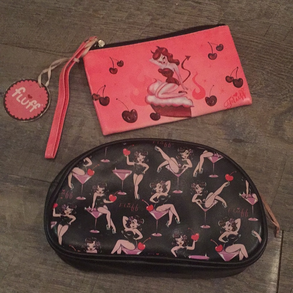Fluff Pinup Girl Accessories Bag Set